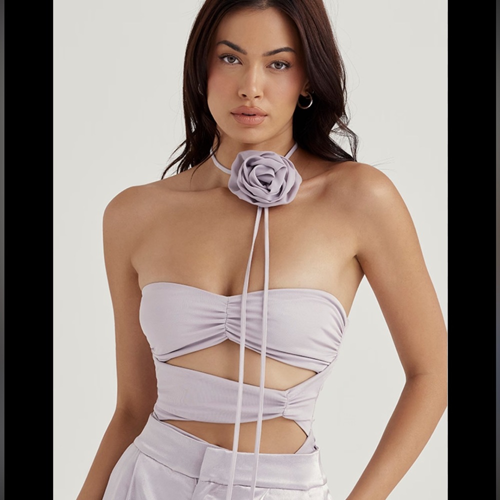 House of CB Lavender Strapless Bodysuit